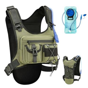 Imagem de Criuage Mochila De Hidratação Para Corrida Patenteada Original Dos Eua, Mochila Leve Para O Peito Com Bolsa De Bexiga De Água De 2,0 L, Mochila Para Caminhadas, Corrida, Ciclismo, Maratona Para Mulh