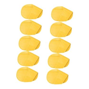 Imagem de YIJU Conjunto de 10 protetoras para tacos de golfe, ideais para treinamento e viagens. Perfeitas para levar ao campo de golfe e para ajustes em seus, Amarelo