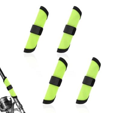 Imagem de Gosknor Conjunto de 4 Capas Protetoras para Isco Pesca, Protetores Anzol 15 cm para Segurança da Cana Pesca e Armazenamento de Equipamento (Verde)