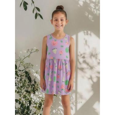 Imagem de Vestido Infantil De Calor Em Malha Algodão Menina Brandili Cor:Modelo 