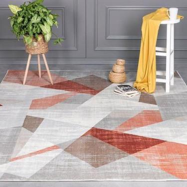 Imagem de Tapete para Sala Turco Edantex Condor Des.1 - 300x400cm Cinza e Rosê