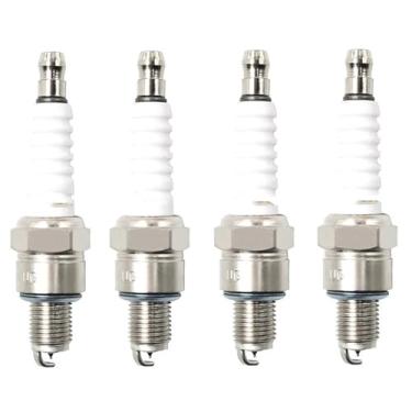 Imagem de AHL 4PCS Vela de ignição de motocicleta compatível com TTR125 Virago V-Star 250 XV250 YBR125 Raptor 50 YFM250 Big Bear YFM125 XTZ125 Peças automotivas velas de ignição (irídio)