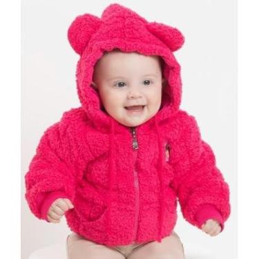 Imagem de Casaco Jaqueta Pelo Forrado Bebê Menina Inverno Lessa B8956-Feminino