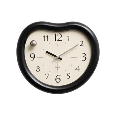 Imagem de KEG801302 Relógio de parede decorativo médio para sala de estar silencioso e sem tique-taque, decoração moderna alimentada por bateria para sala de estar relógio de parede (pequeno)