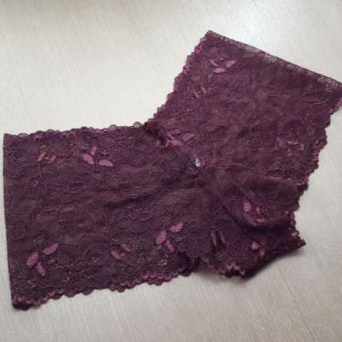 Imagem de Caleçon Confortável em Renda Cor:VinhoTamanho:M - Ternura Íntima, Vinh