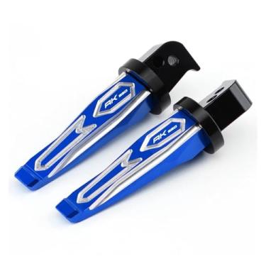 Imagem de Anti-derrapante Apoio para os pés do passageiro traseiro, para ak550 ak 550 2017 2018 2019 2020, scooter, apoio para, pedais(Azul)