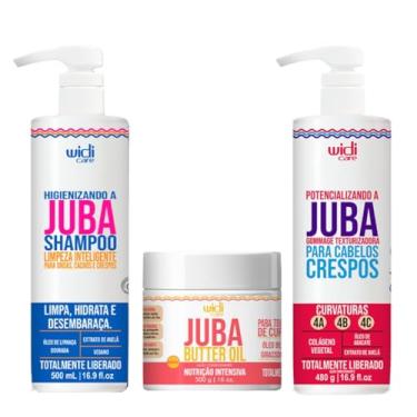 Imagem de Kit Widi Care Juba - Shampoo 500ml + Máscara Butter Oil Nutrição + Gommage Texturizadora 480g