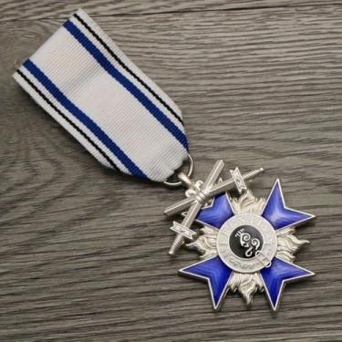 Imagem de Copiar Medalha de Cruz da Coroa da Baviera Prussiana Emblema de Metal Esmaltado Emblema Comemorativo Alemão, Medium, Metal, Liga metálica.