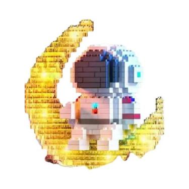 Imagem de Minifigura De Astronauta LED Em Blocos De Montar Micro Mini, Presente 