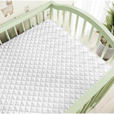 Imagem de Protetor de Colchão Impermeável para Mini Berço, 100% Poliéster, 90x70x10cm, Proteção contra Líquidos