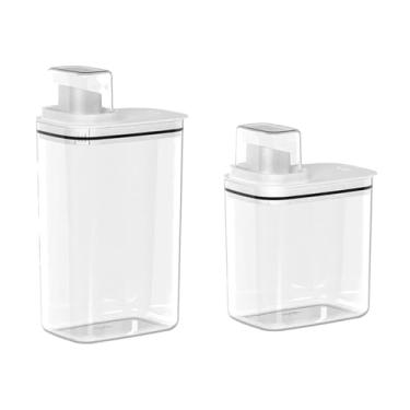 Imagem de Kit 2 Dispenser de Sabão e Detergente 2,3L e 1,5L KTE150 - (Branco)