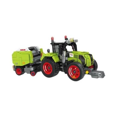 Imagem de Brinquedo De Construção Infantil: Trator, Colheitadeira E Caminhão De 