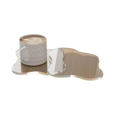 Imagem de Porta-copos Transparentes Em Acrílico Em Forma De Nuvem Para Xícaras D