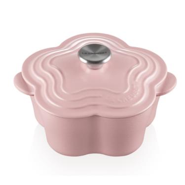 Imagem de PANELA LE CREUSET FLOR TRADITION EM FERRO FUNDIDO 20CM SUGAR PINK 21034005014460