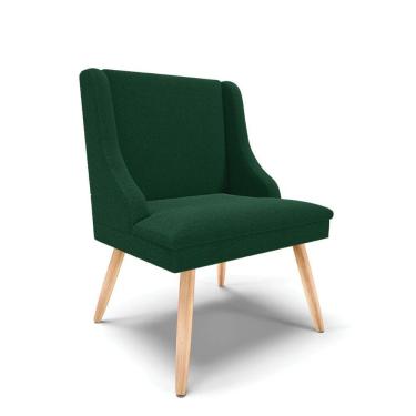 Imagem de Cadeira Sala De Jantar Pé Palito Natural Liz Bouclê Verde D03 - D'rossi