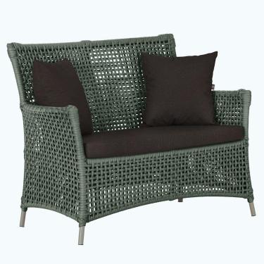 Imagem de 1 Sofá área Externa Igapó Alumínio Fendi Corda Náutica E9 Verde