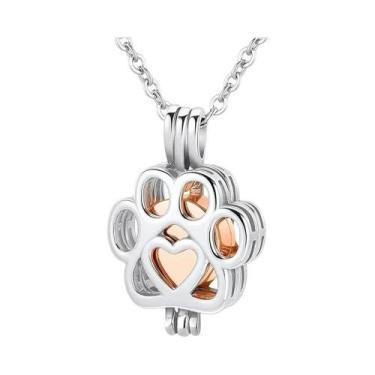 Imagem de Colar De Urna Memorial Em Aço Inoxidável Para Animais De Estimação Com