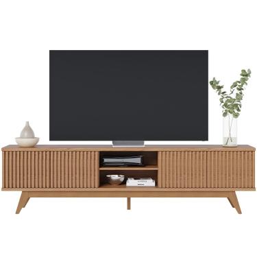 Imagem de Rack para Sala De Estar TV 75 Pol 218cm Aracaju C04 Freijó - Lyam Decor