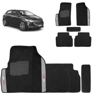 Imagem de Jogo de Tapete Carpete Onix Joy 2020 a 2025 Preto 5 Peças