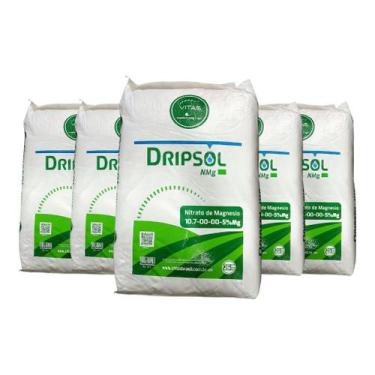 Imagem de Adubo Dripsol Nitrato de Magnésio 5kg  Nutrição Rápida e Eficiente par