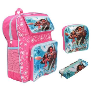Imagem de Kit Mochila Infantil Bolsa Feminina Com Lancheira Estojo - Plike