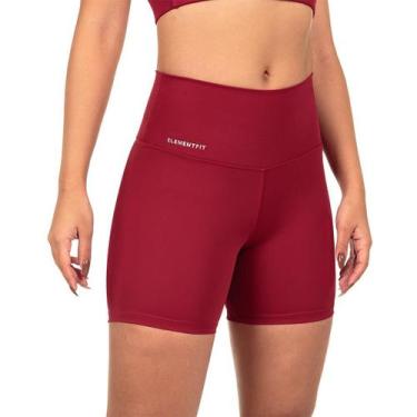 Imagem de Short Básico Casual Corrida Caminhada Academia Vermelho - ElementFit, 
