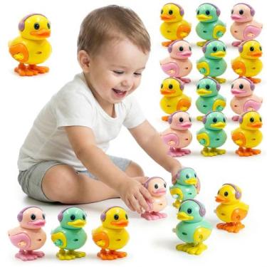 Imagem de Kit 12 Patinhos Fofos Interativos Sortidos Brinquedo Com Movimento A C