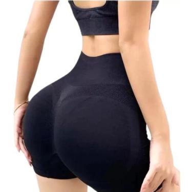 Imagem de Kit par: Até 10 Shorts Academia Empina Bumbum Cintura Alta  Várias Cor
