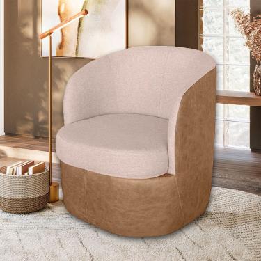 Imagem de Poltrona Carrara com Manta Acrilica Movellu Home