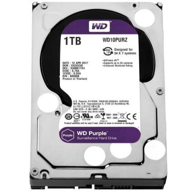 Imagem de HD Interno 1TB SATA III 64MB Purple WD10PURZ Western Digital