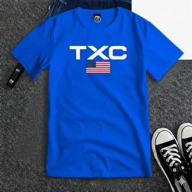 Imagem de Camiseta Unisex TXC 100% Algodão, Azul, 6