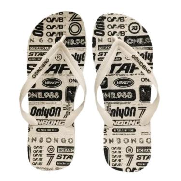 Imagem de Chinelo de Dedo Onbongo Branco/Preto OB257-Masculino