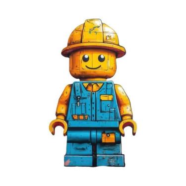 Imagem de Quadros Decorativos De Parede L-Legos Com Tema De Profissões Divertida