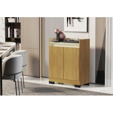 Imagem de Aparador Buffet Balcão Real 2 Portas escritório cozinha sala cantinho 