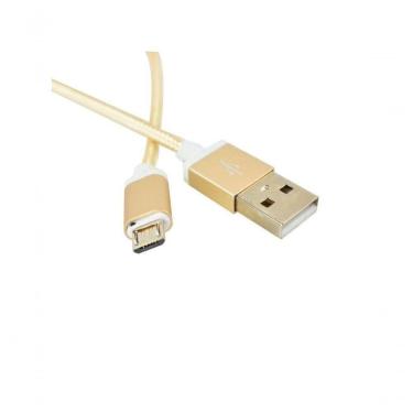 Imagem de Cabo Usb Evus C-054 Fast Charge Micro Usb Gold 1.0m