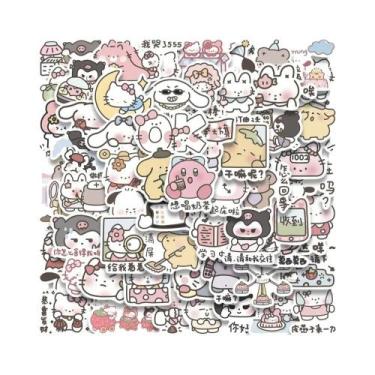 Imagem de Adesivos Kawaii Kuromi Keroppi Sanrio Mistos Para DIY, Decoração De Te