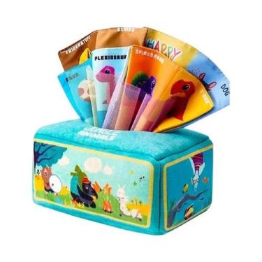 Imagem de Brinquedos De Pano Montessori Para Bebês: Quebra-Cabeça De Caixa De Le