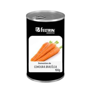 Imagem de Sementes de Cenoura Brasília Irecê (Lata 100g) FELTRIN