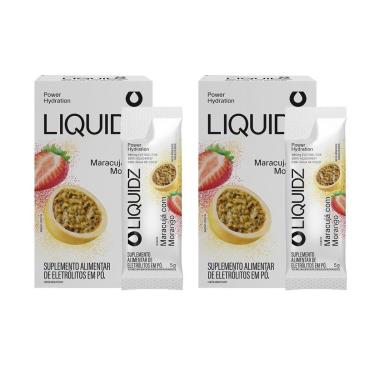 Imagem de LIQUIDZ - Eletrólitos Zero Açúcares - Maracujá com Morango - Kit 2 Caixas - 12 sachês-Unissex