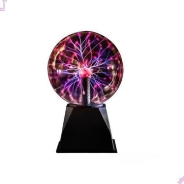 Imagem de Globo De Plasma Luminária Esfera Bola De Cristal Raios Sensível Ao Toq