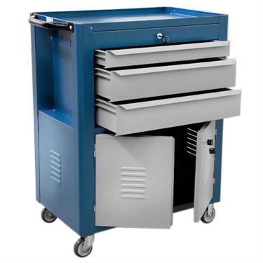 Imagem de Carrinho Para Mecânico Fechado Com 3 Gavetas - Fercar Carrinho P-mecanico Fechado 3gav.76 Ferc Fercar