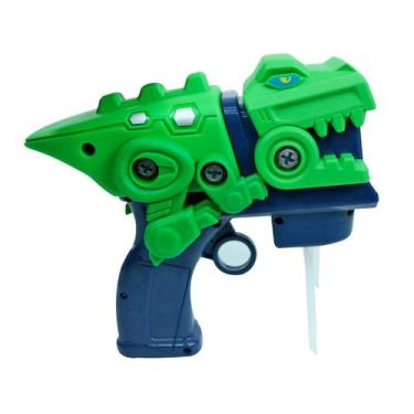 Imagem de Dinossauro lança bolhas de plástico com som e luz a pilha - Quero Pres