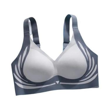 Imagem de Sutiã Fino Sem Costura Com Decote Em V Ajustável Para Seios Pequenos, 