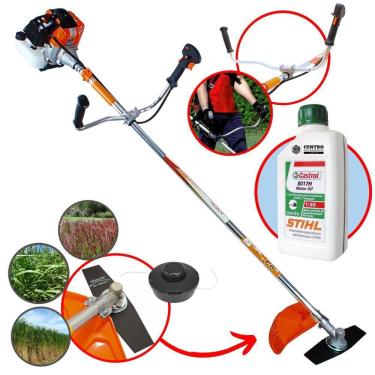 Imagem de Roçadeira Com ÓLEO STIHL Profissional Lateral Vulcan VR430S 43cc Robusta e de Alta Potência e Performance