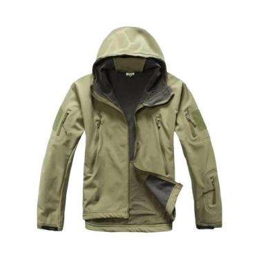 Imagem de Jaqueta Masculina Impermeável Camuflada Com Capuz, Soft Shell, Quente 