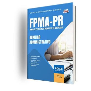 Imagem de Apostila FPMA-PR - Auxiliar Administrativo - Apostilas Opção
