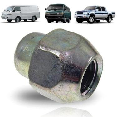 Imagem de Porca da roda esquerda fechada rosca fina hyundai h100 mitsubishi l200