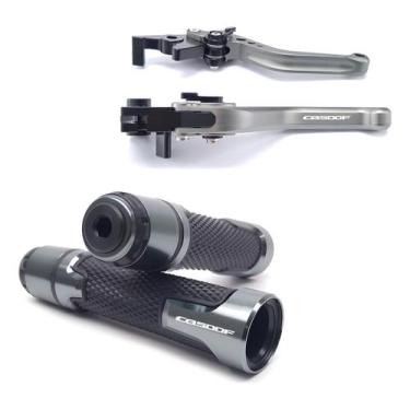 Imagem de Kit Esportivo Manete Manopla Cb 500f Cb500f Gravado A Laser - Special 