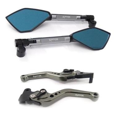 Imagem de Manete Esportivo Retrovisor Nx Falcon Bros Xr Tornado Xre - Stark Race