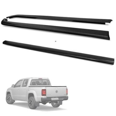 Imagem de Kit Protetor de Borda Amarok CD 2010 A 2025 Lateral e Tampa Caçamba - 